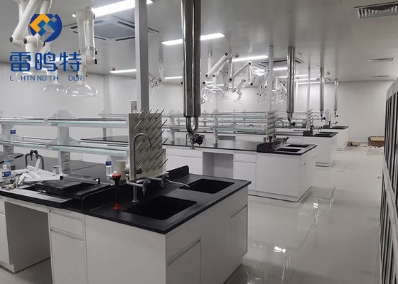 Thuốc hóa học Bàn làm việc phòng thí nghiệm bằng thép không gỉ 850mm Tùy chỉnh với bồn rửa